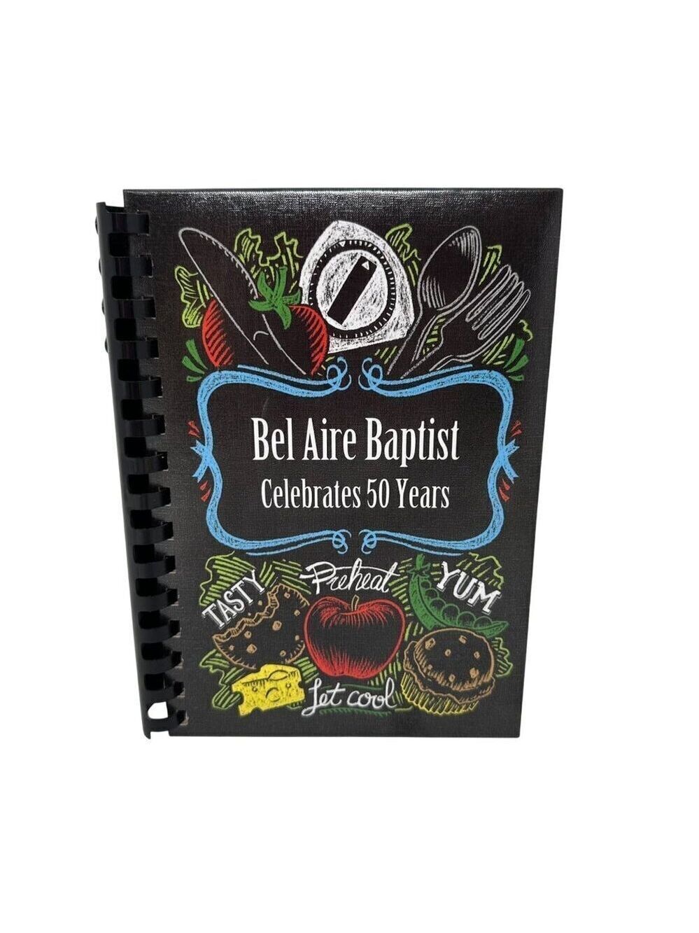 Bel Aire Baptist Church Spiral Bound Cookbook 50th Anniversary Recipes Made USA